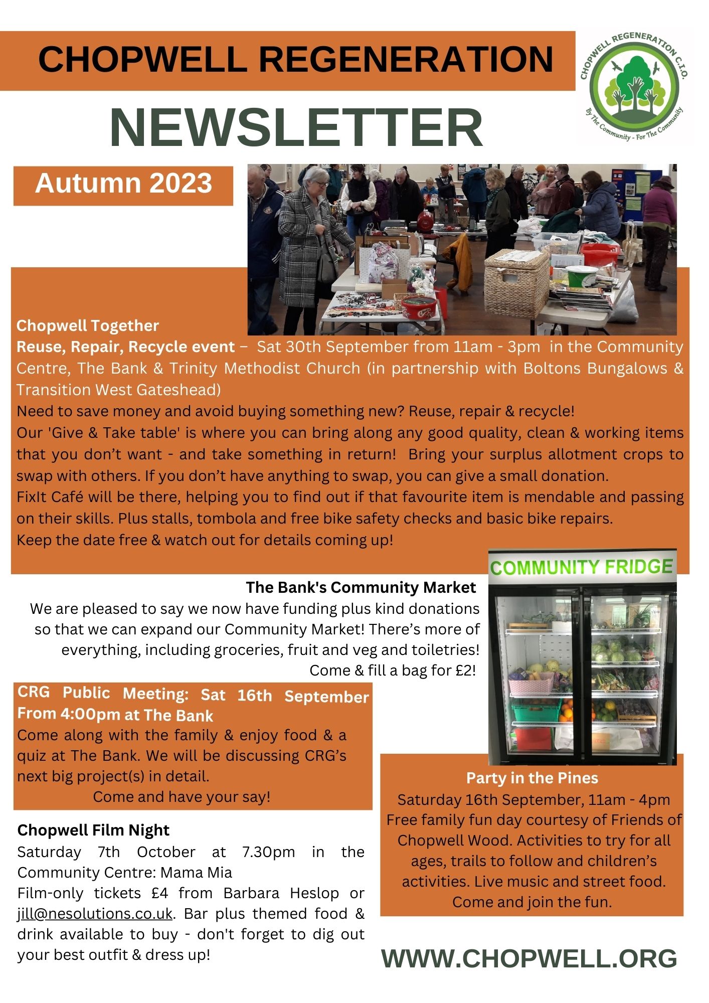 Autumn 2023 – Chopwell Regeneration Group